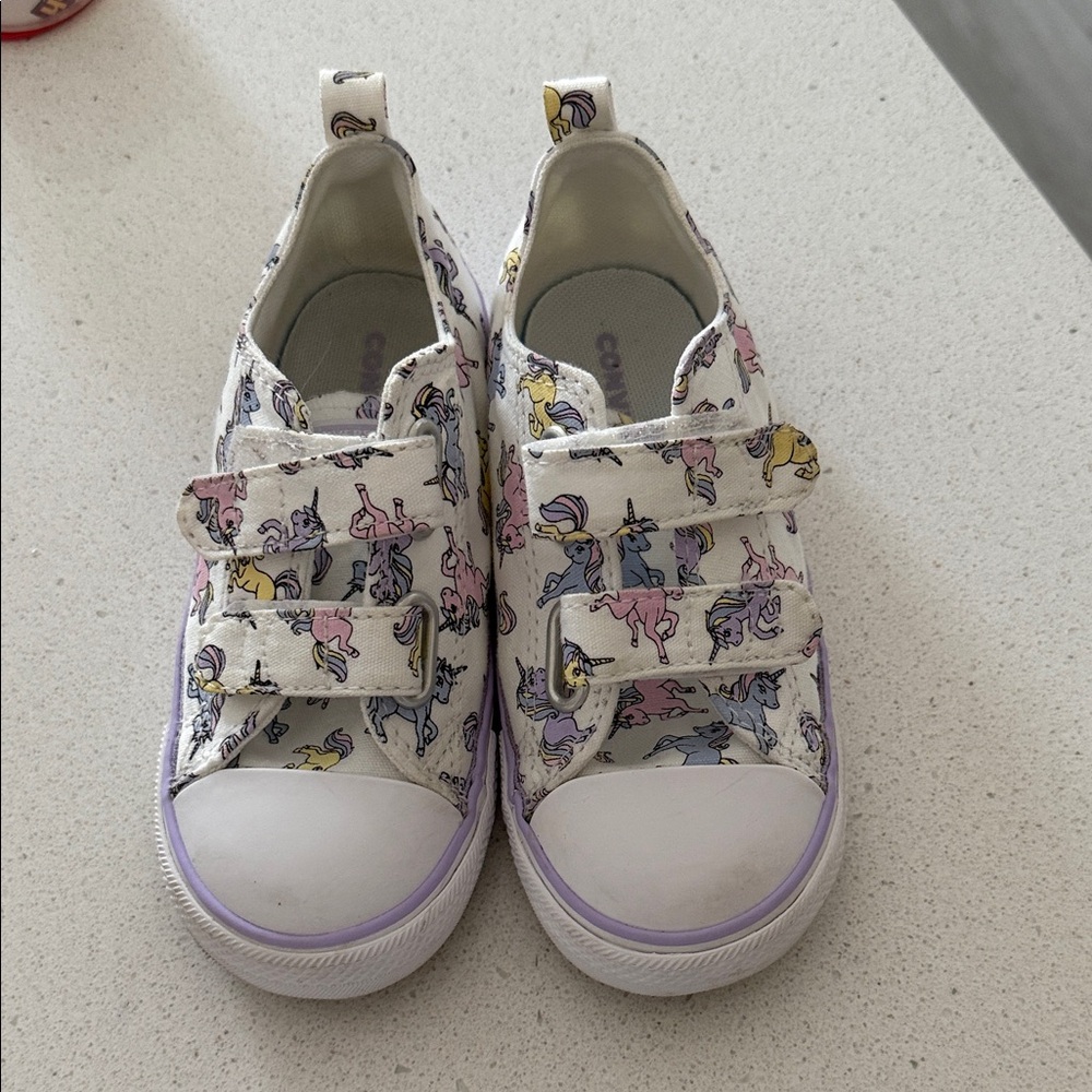 MUST GO THIS WEEK 🔥Kids Unicorn Print Sneakers - White and Pastel